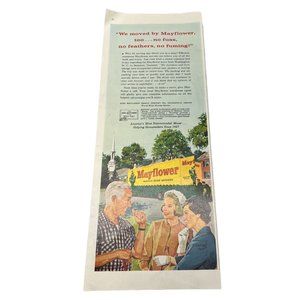 Vintage Print Ad Mayflower World Wide Movers 1960s Moving Day New Home